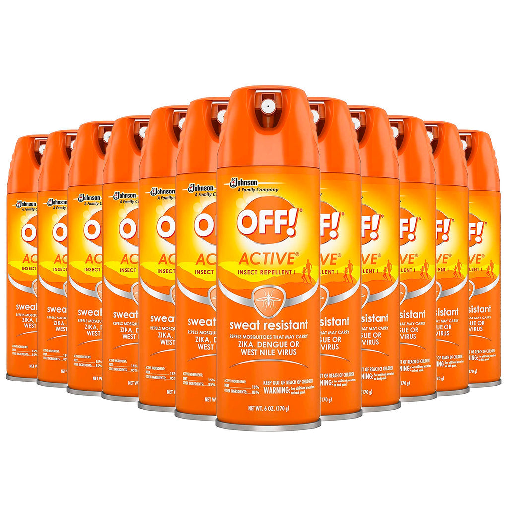 Off! Active Insect Repellent Spray Sweat Resistant 6 oz