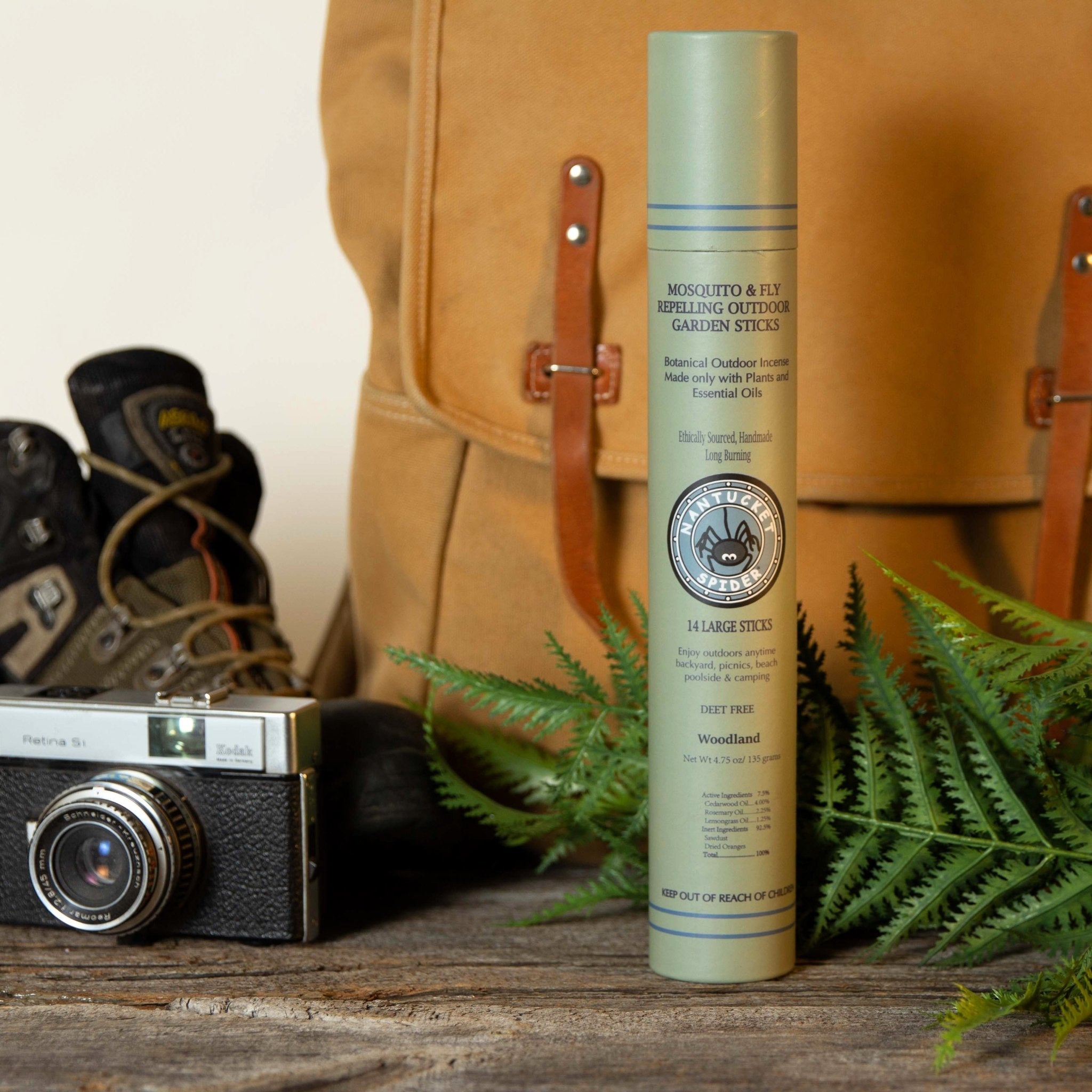 Mosquito Repellent & Fly Repelling Outdoor Garden Incense Sticks (14 Stick Tube)