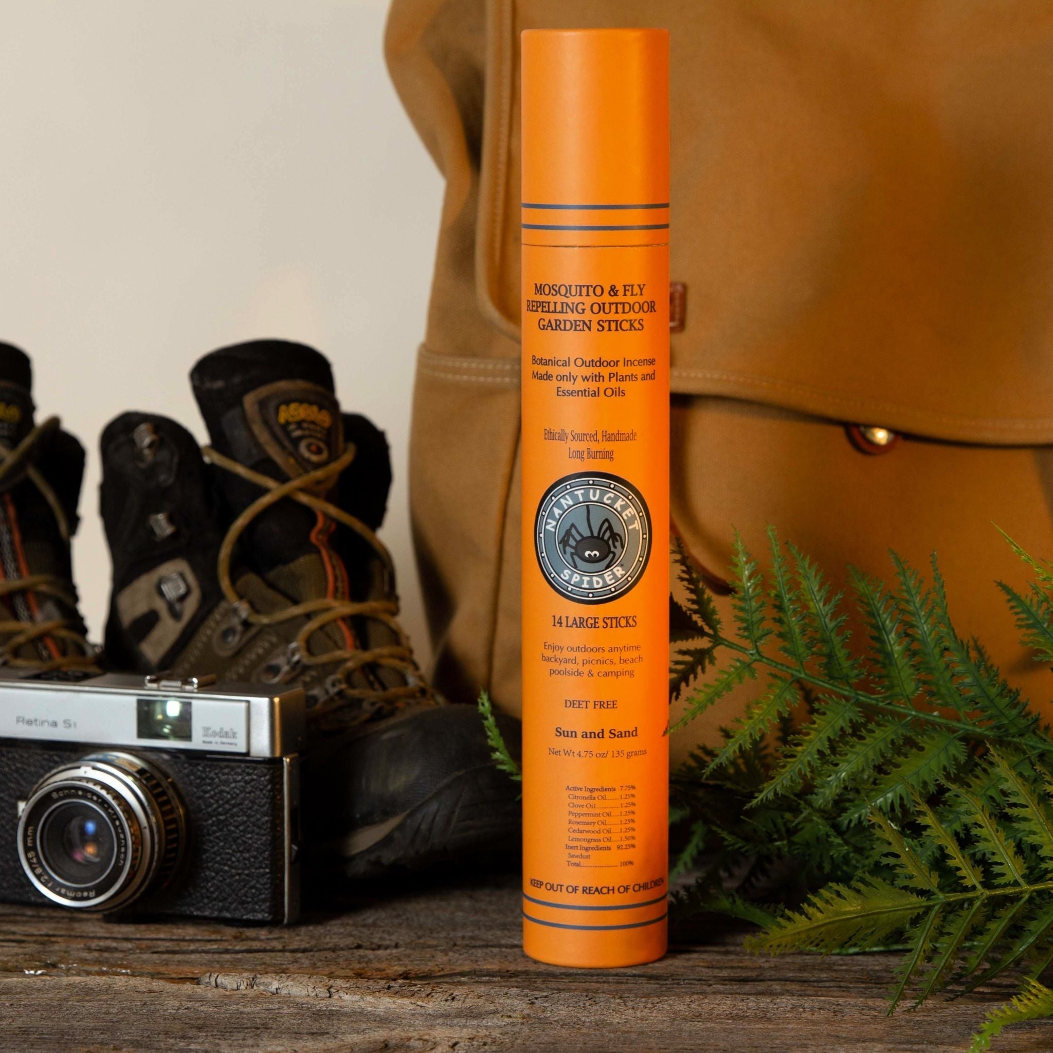 Mosquito Repellent & Fly Repelling Outdoor Garden Incense Sticks (14 Stick Tube)